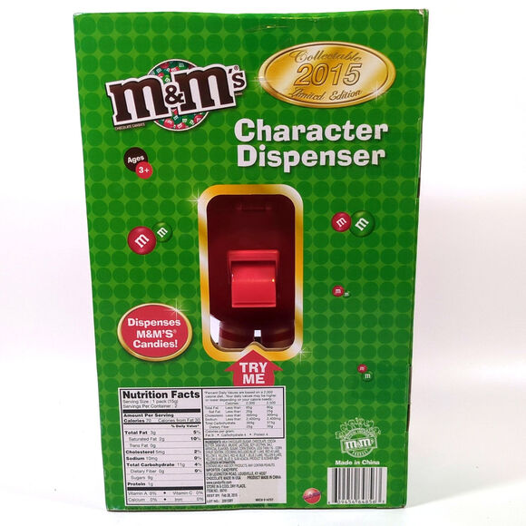 2015 Limited Edition M&M’s Character Dispenser RED Christmas Santa Mistletoe New - Picture 5 of 7